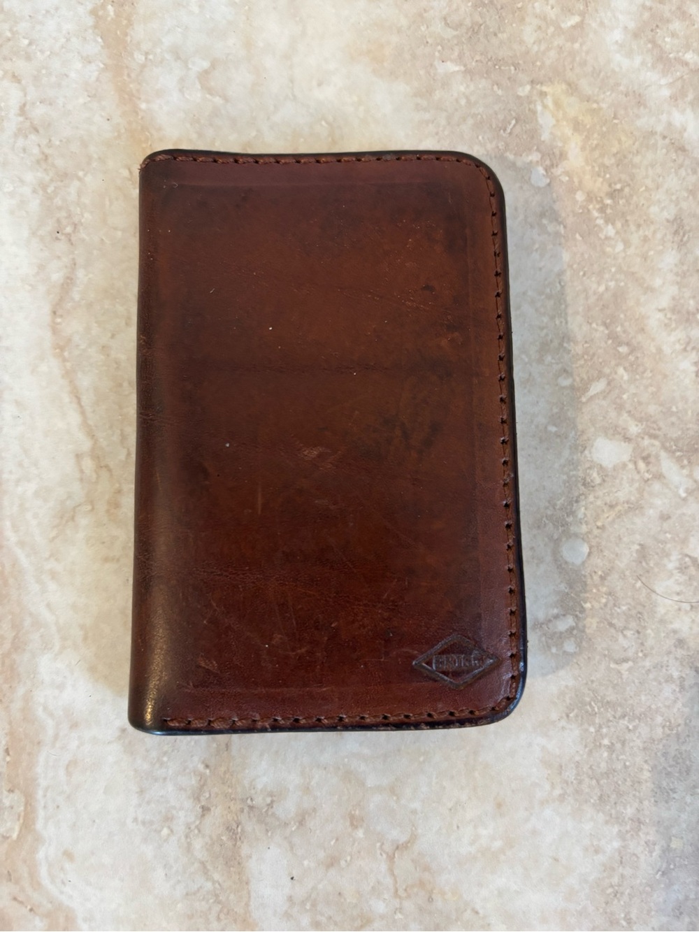 Brigg Handcrafted Brown Leather Card Case